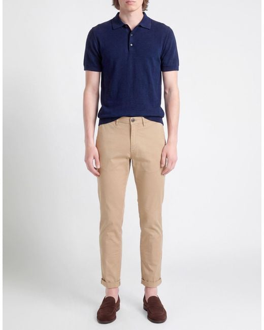 40weft Natural Pants Cotton, Elastane for men