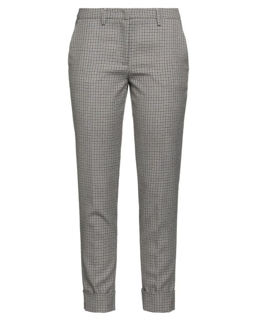 Fabiana Filippi Gray Pants Virgin Wool, Ecobrass