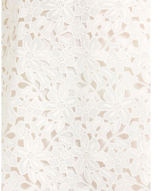 Clips White Midi Dress Polyester