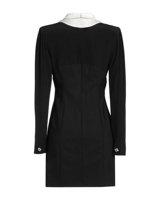 Versace Black Silk Mini Dress