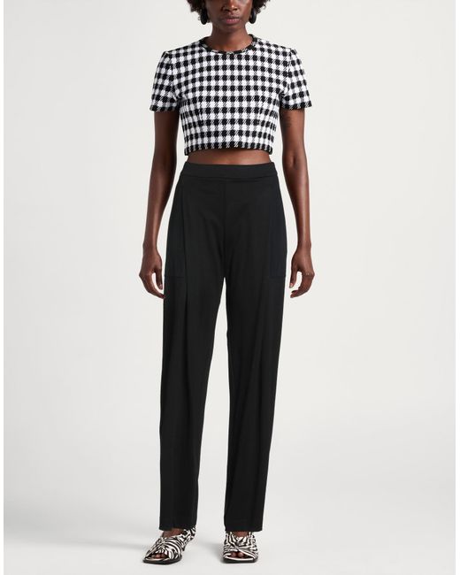 Jijil Black Pants Viscose, Polyester, Elastane