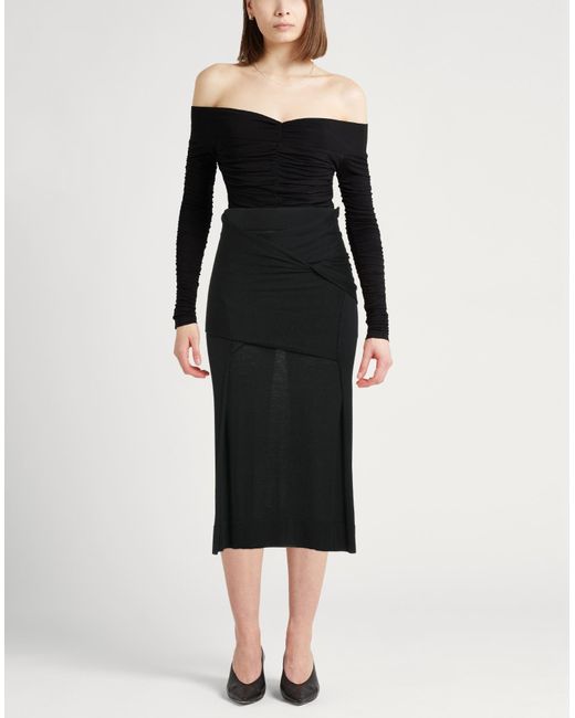 Totême  Black Midi Skirt