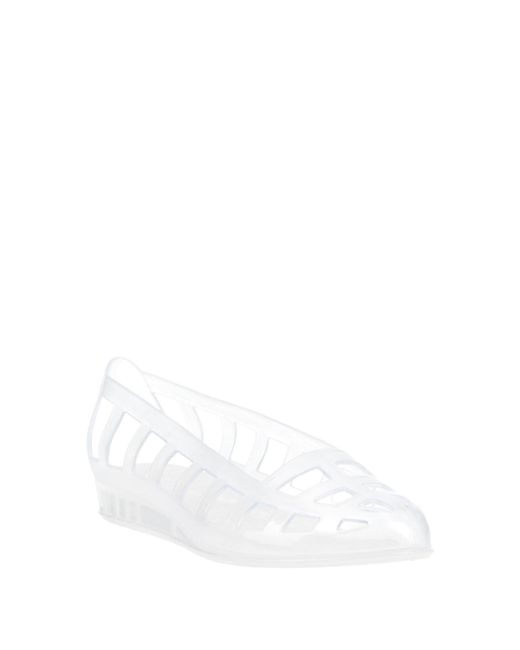 Ancient Greek Sandals White Ballet Flats
