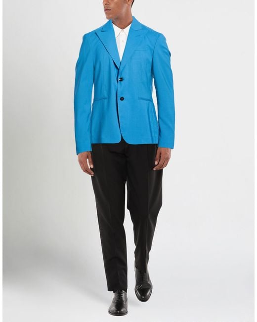 PELINGA Blue Blazers for men