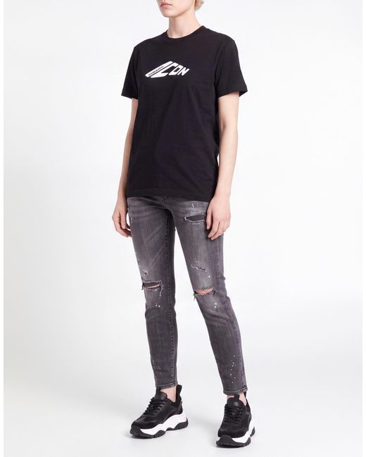 DSquared² Black T-Shirt Cotton