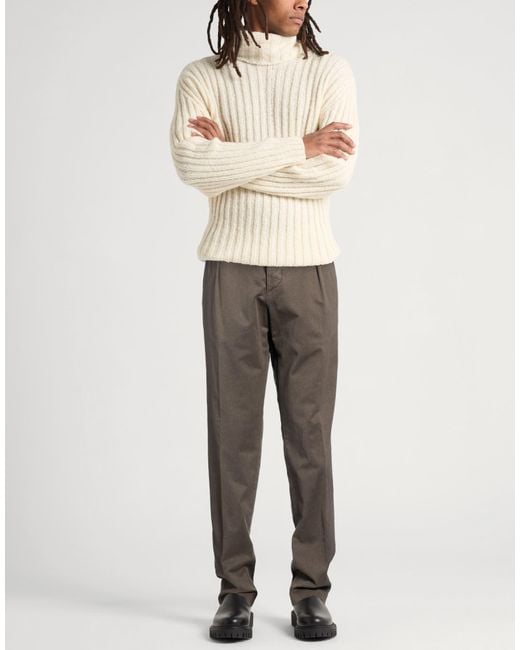 Kiton Gray Pants Lyocell, Cotton, Elastane for men