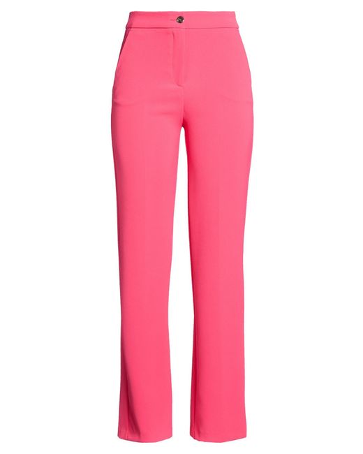 Nenette Pink Pants Polyester, Elastane