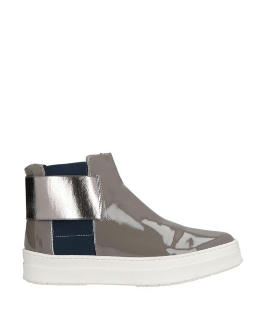 Pollini White Ankle Boots Leather for men