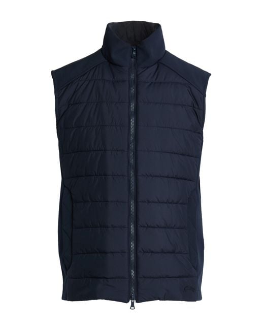 Paul & Shark Blue Vest Polyester, Elastane for men