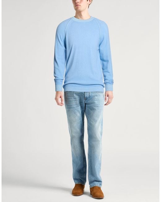 Daniele Fiesoli Blue Lab Light Sweater Virgin Wool, Cashmere for men