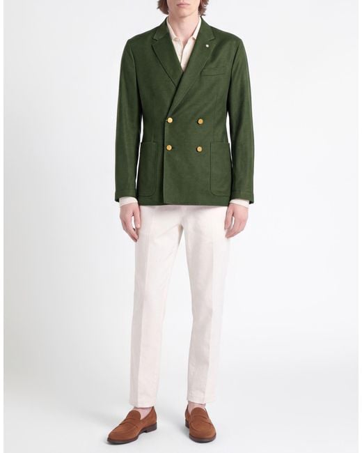 Manuel Ritz Green Blazer for men