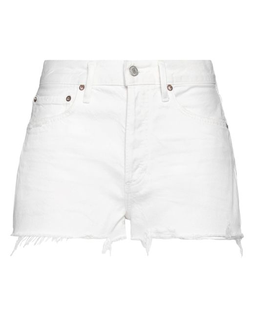 Agolde White Jeansshorts