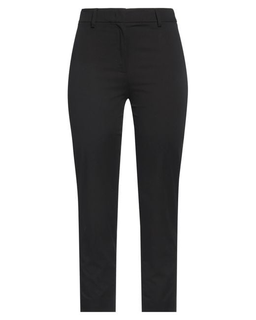 Weekend by Maxmara Black Pants Cotton, Elastane