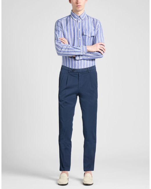 Drumohr Blue Trouser for men