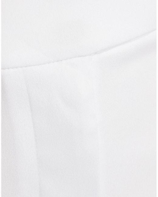 Alice + Olivia White Shorts & Bermuda Shorts Polyester, Elastane