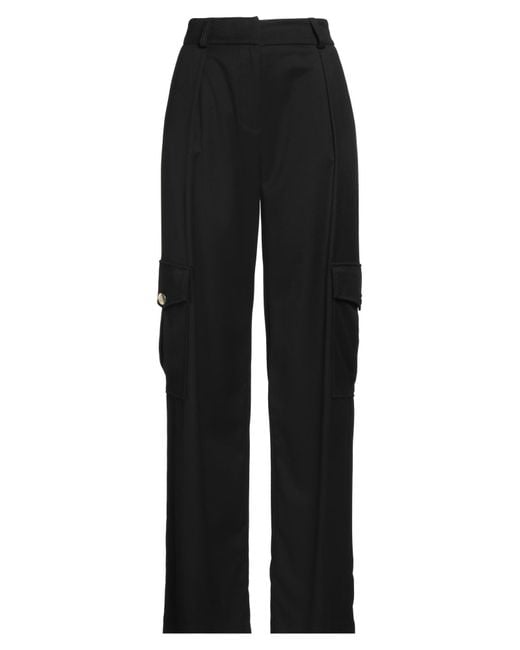 Cristinaeffe Black Pants Polyester, Viscose, Elastane