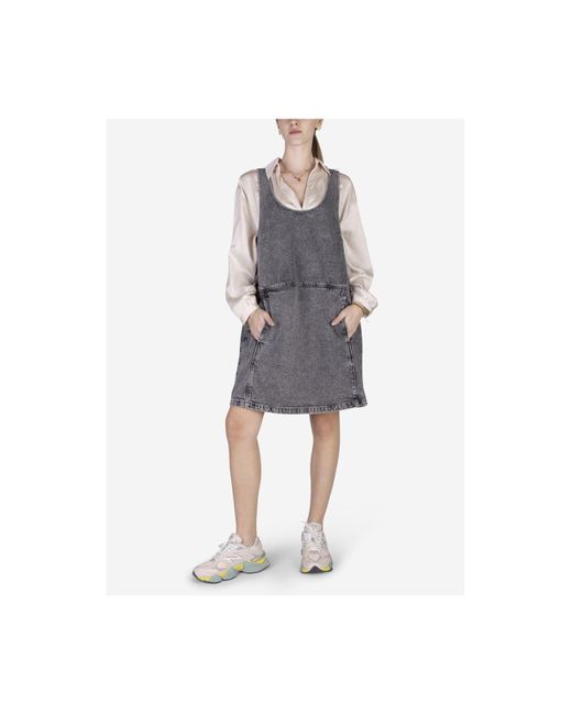 American Vintage Gray Mini-Kleid
