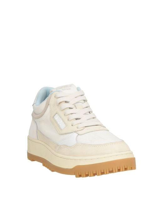 Autry White Sneakers Leather, Textile Fibers
