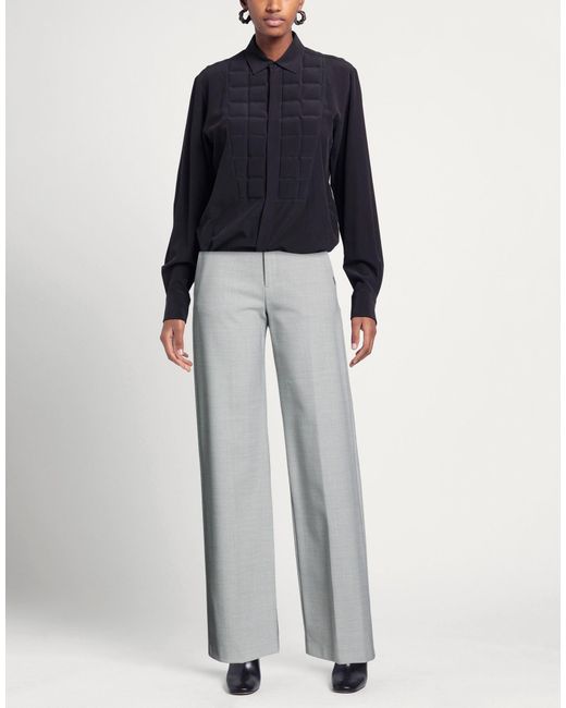 Xandres Gray Pants Wool, Polyester, Elastane