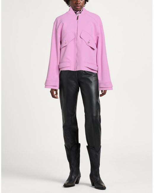 Blugirl Blumarine Pink Jacket Polyester, Elastane