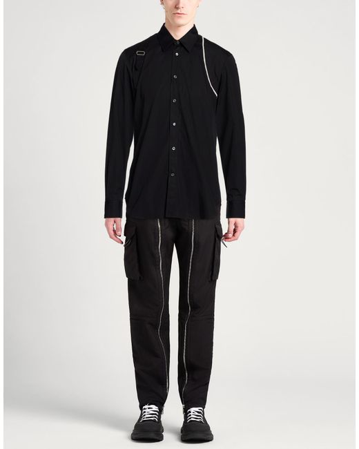 McQueen Blue Shirt Cotton for men