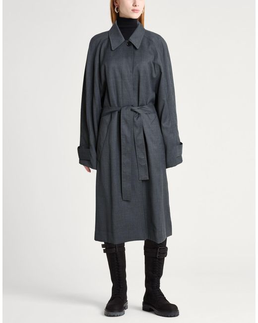 Low Classic Gray Overcoat & Trench Coat