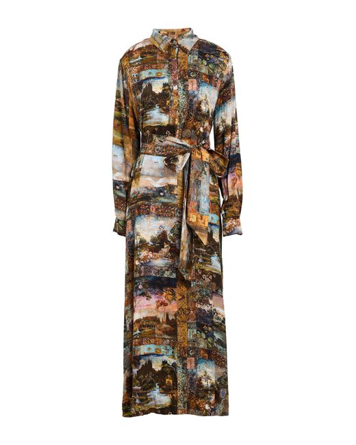 813 Ottotredici Brown Maxi Dress