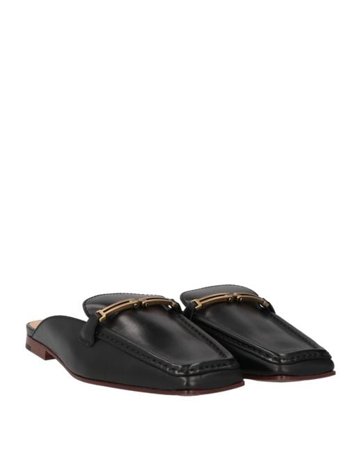 Tod's Black Mules & Clogs