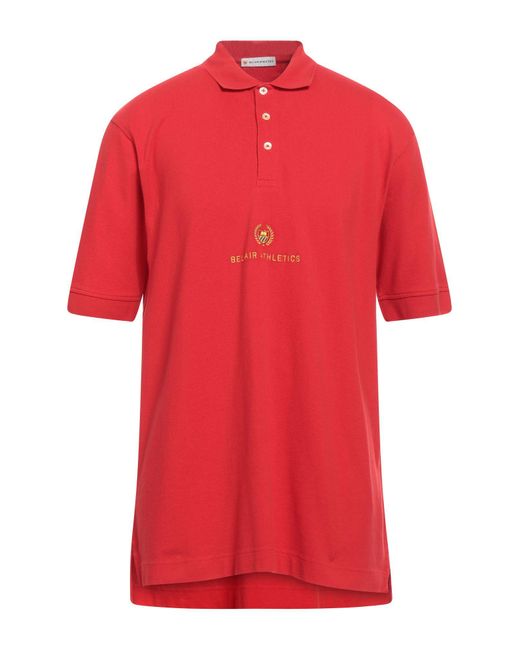 BEL-AIR ATHLETICS Red Polo Shirt for men