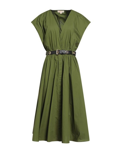 MICHAEL Michael Kors Green Midi Dress