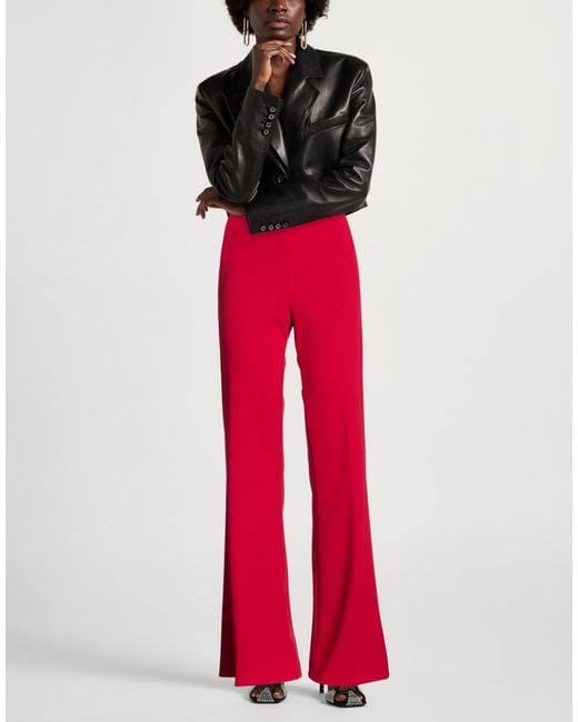 Haveone Red Pants Polyester, Elastane