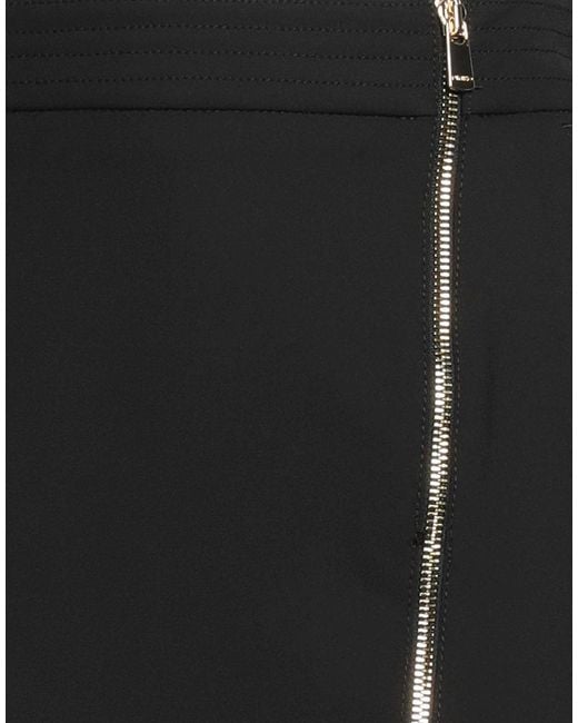 Pinko Black Mini Skirt Polyester, Viscose, Elastane