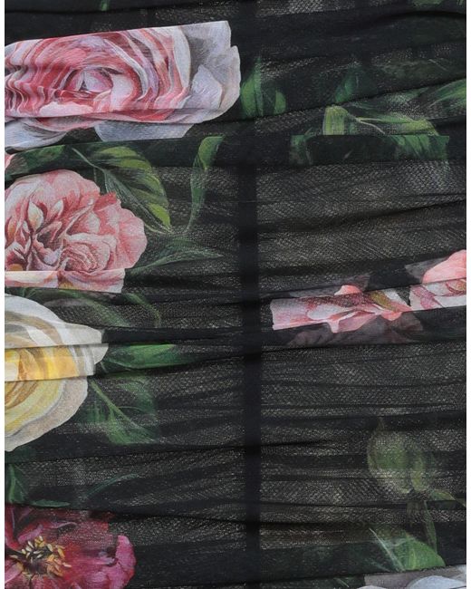 Dolce & Gabbana Black Midi Dress Polyamide, Elastane