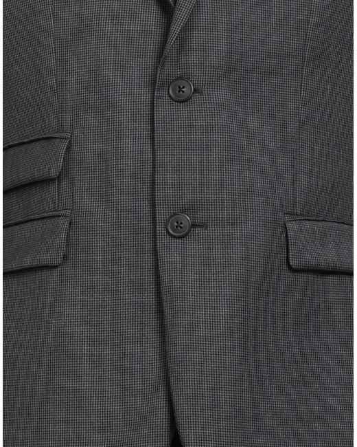 The Kooples Black Charcoal Blazer Wool for men