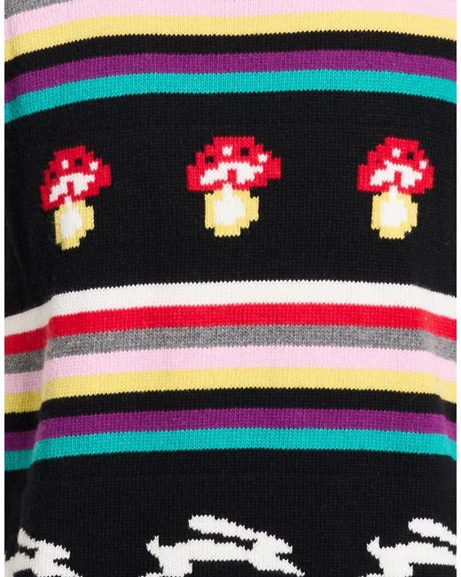 MSGM Black Sweater Wool, Polyamide for men