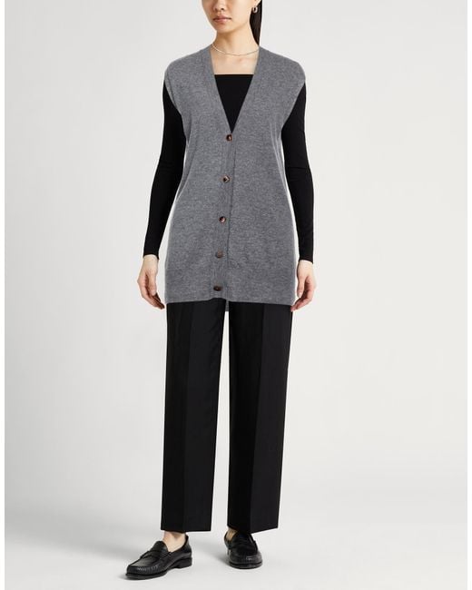 Alysi Gray Crème Cardigan Merino Wool, Cashmere