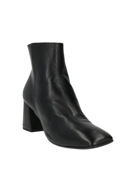 Mara Bini Black Ankle Boots Leather
