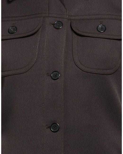 Courreges Black Dark Jacket Polyester, Acetate