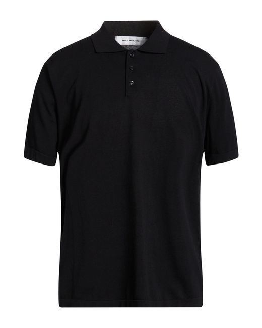 Polo PAOLO RAGAZZINI de hombre de color Black