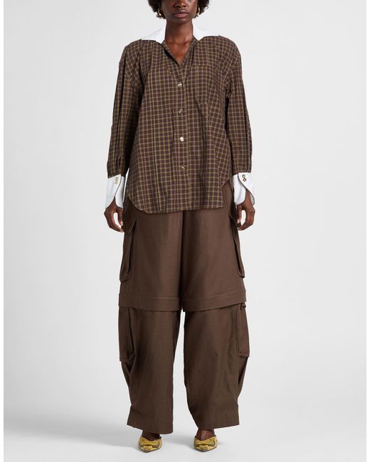 Sandro Brown Khaki Shirt Cotton