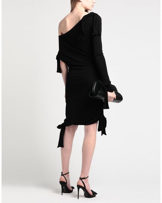 MSGM Black Mini Dress Viscose