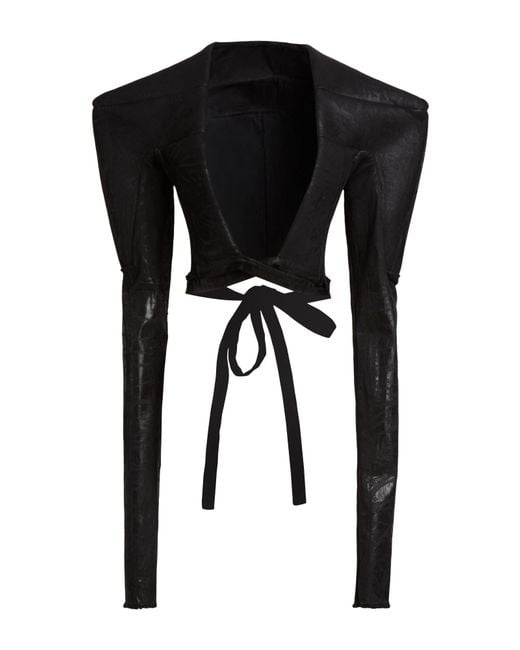 Rick Owens Black Denim Outerwear Cotton