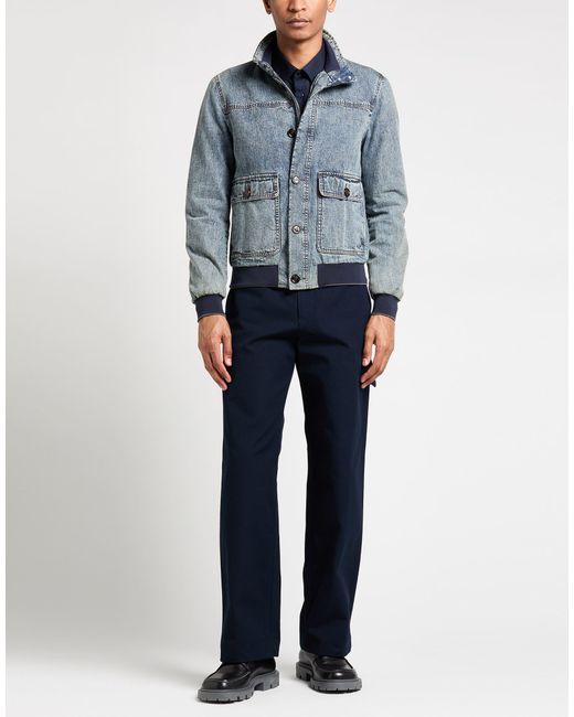 Moorer Blue Denim Outerwear for men