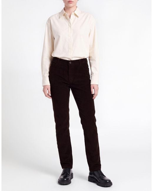 Slowear Black Pants Cotton, Elastane