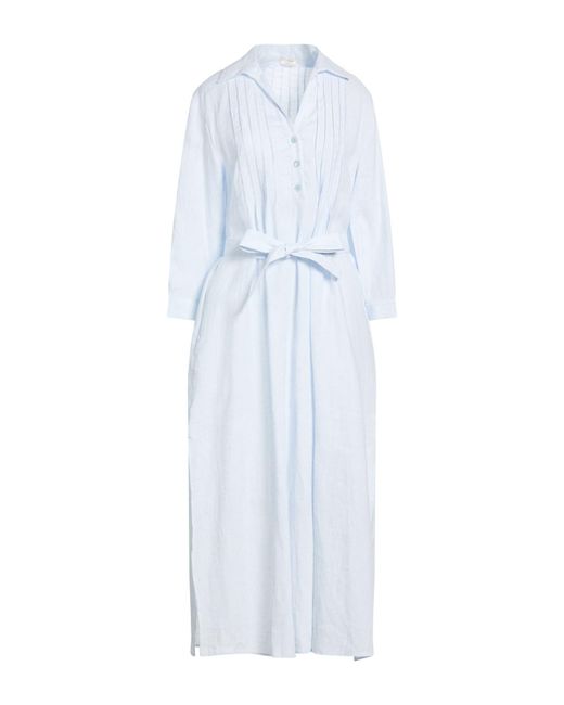 Peserico White Midi Dress Linen
