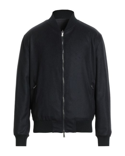 Barba Napoli Black Jacket Wool, Elastane for men