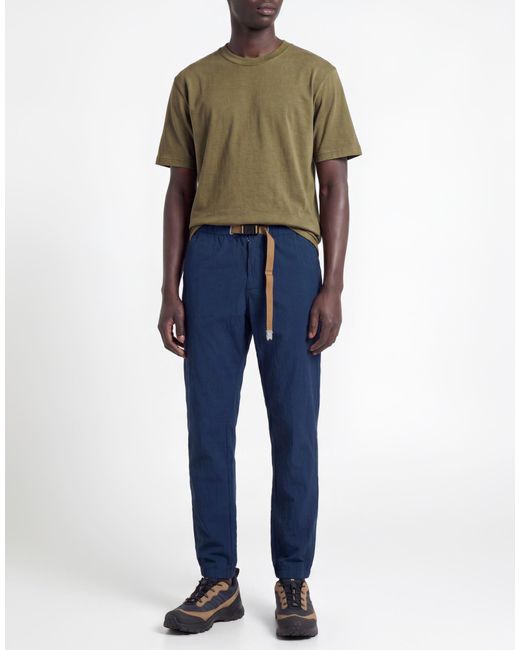 White Sand Blue Pants Cotton, Elastane for men