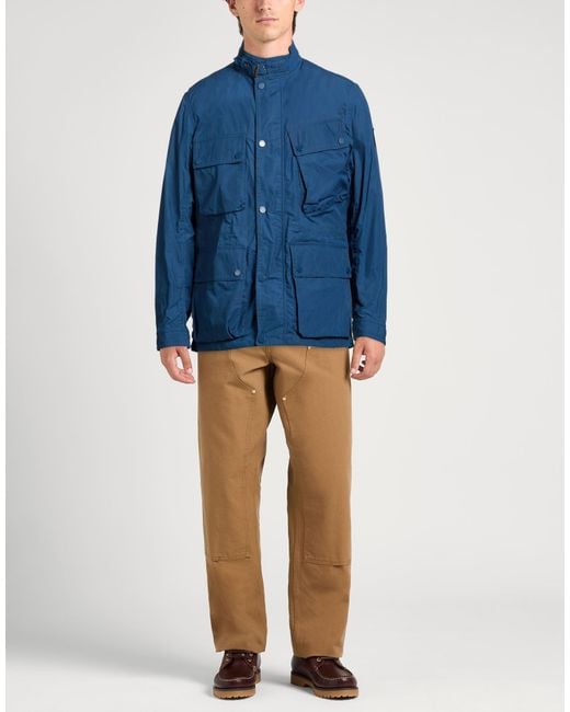 Belstaff Blue Jacket Polyamide, Cotton for men