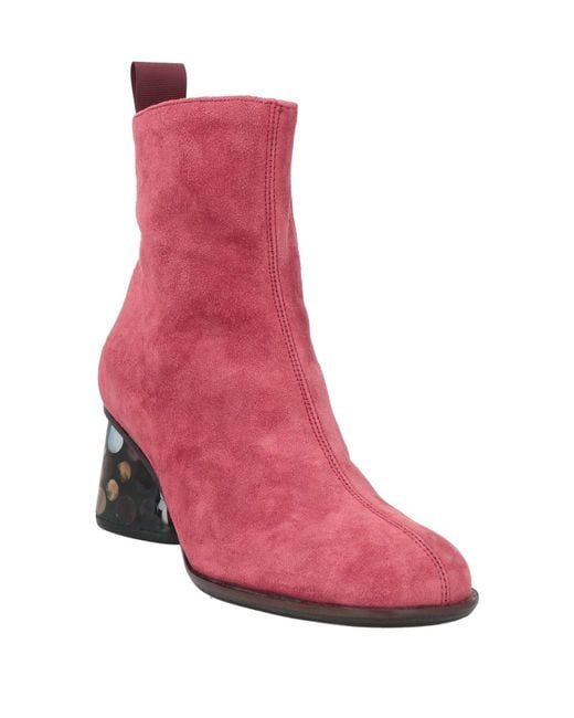 Maliparmi Red Ankle Boots Leather