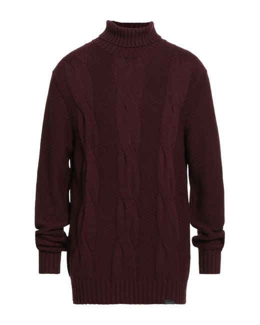 Brooksfield Purple Turtleneck for men